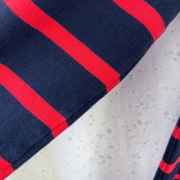 L.L. Bean Striped Mariner Dress 8 Nautical Boatneck - Picture 6 of 12